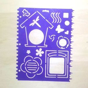 3/$15 VTG Stencil Binder Page Garden